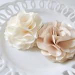Ruffle Light Champagne Silky Flower With Champagne..