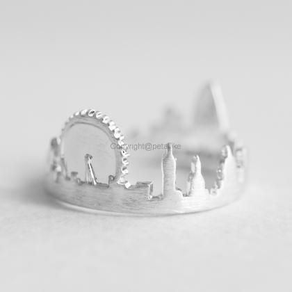 London Ring, Cityscape Ring, Adjustable Ring