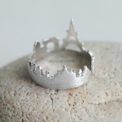 Paris Ring, Cityscape Ring, Adjustable Ring