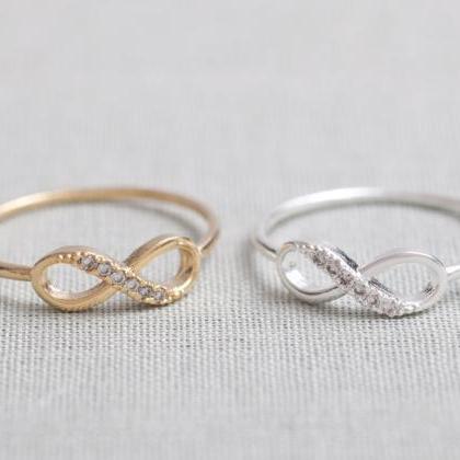 Us 7 Size-delicate Infinity Ring