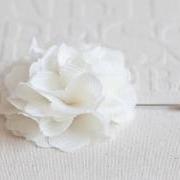 70mm IVORY Chiffon Men's Flower Boutonniere / Buttonhole For Wedding,Lapel Pin,Tie Pin