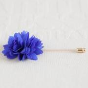 KAYLA-Blue Men's flower Boutonniere / Buttonhole for wedding,Lapel pin,tie pin