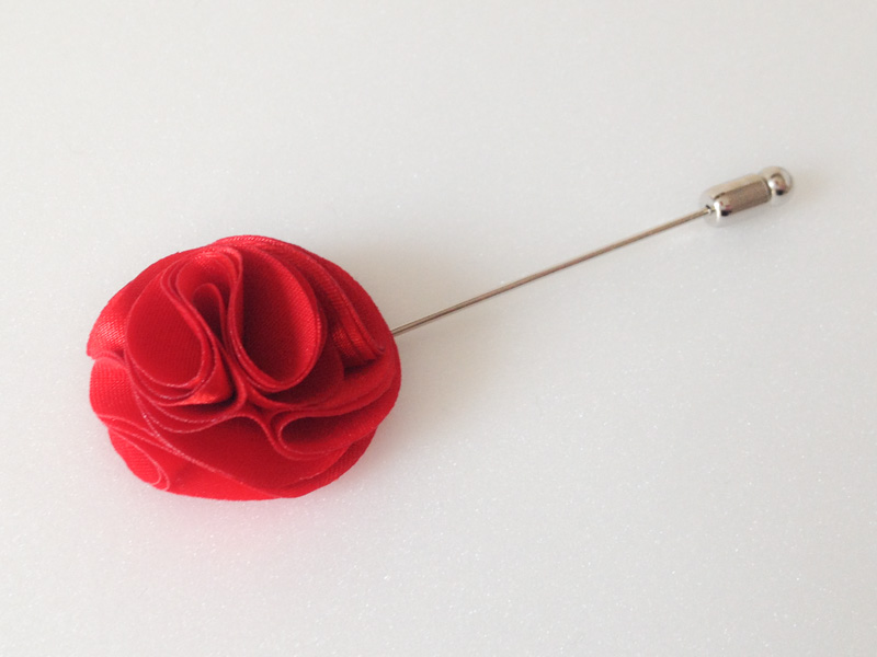 Pom Pom Red Men's Flower Boutonniere / Buttonhole For Wedding,lapel Pin,tie Pin