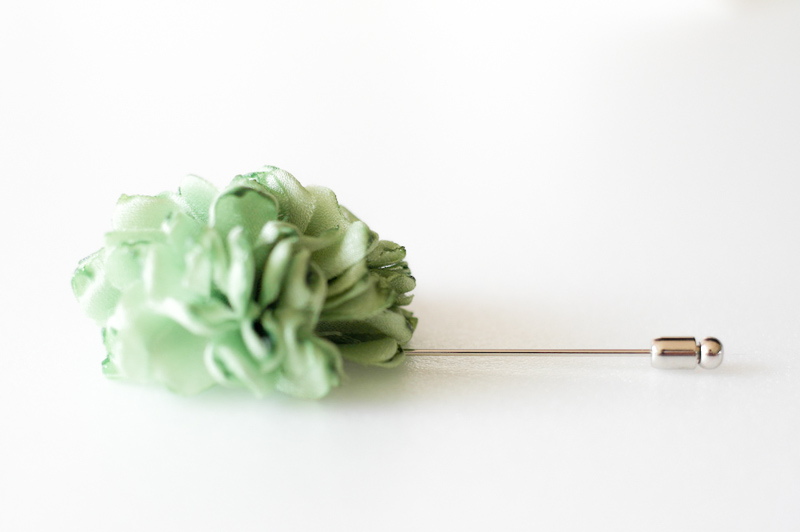 Esther-light Green Men's Flower Boutonniere/buttonhole For Wedding,lapel Pin,hat Pin,tie Pin