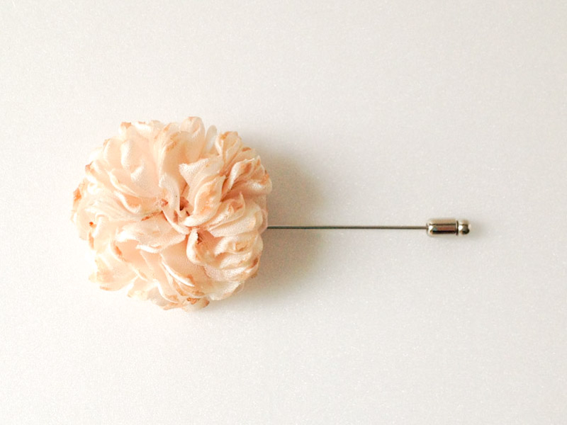 Last One-esther-champagne Men's Flower Boutonniere/buttonhole For Wedding,lapel Pin,hat Pin,tie Pin