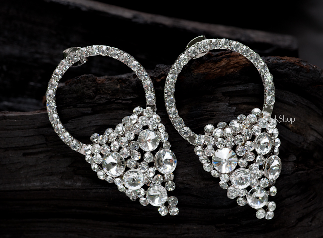Swarovski crystal drop earrings