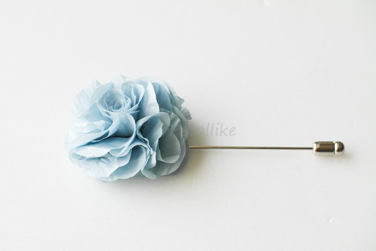 Wrinkled Fabric Flower Men's Boutonniere / Buttonhole For Wedding,lapel Pin,tie Pin