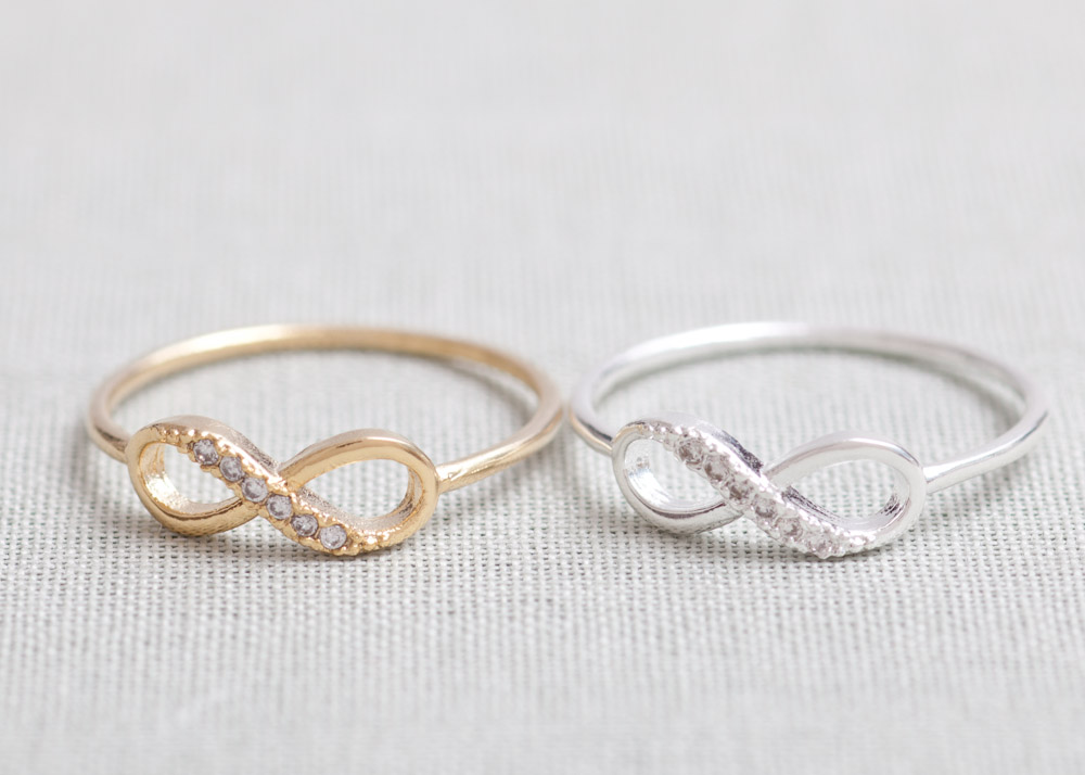 Us 7 Size-delicate Infinity Ring