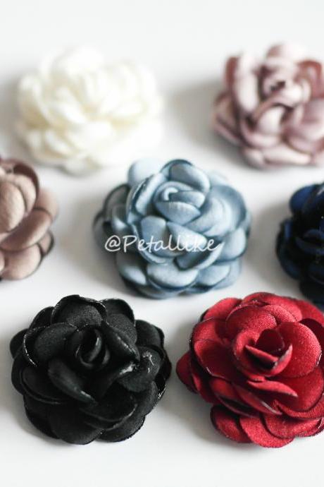 30mm Burned Rose flower Mens Boutonniere/Buttonhole For Wedding,Lapel Pin,Hat Pin,Tie Pin