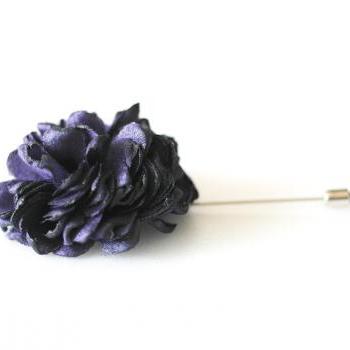 Esther-deep Purple Men's Flower Boutonniere/buttonhole For Wedding ...